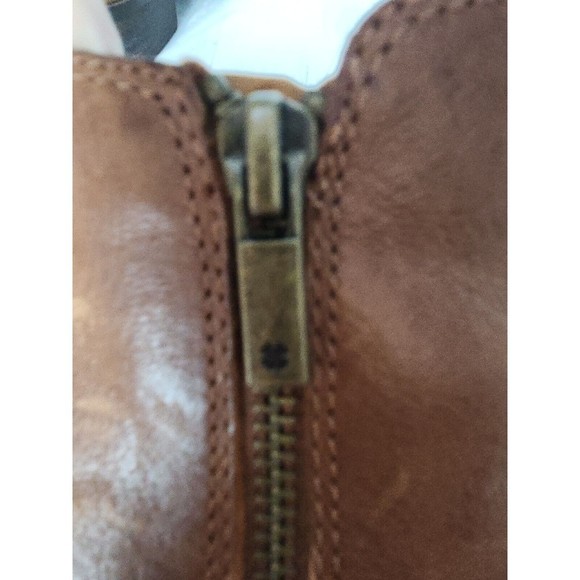 Lucky Brand Basel Women's Brown Distressed Ankle Boots Booties 8M - Picture 14 of 15